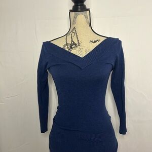 Urban Heritage Navy Knit Pullover